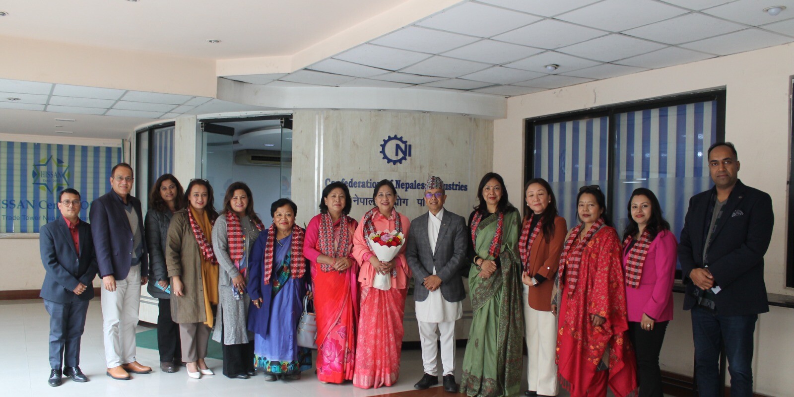 महिला उद्यमी महासंघका नवनिर्वाचित पदाधिकारीहरूलाई परिसंघको स्वागत